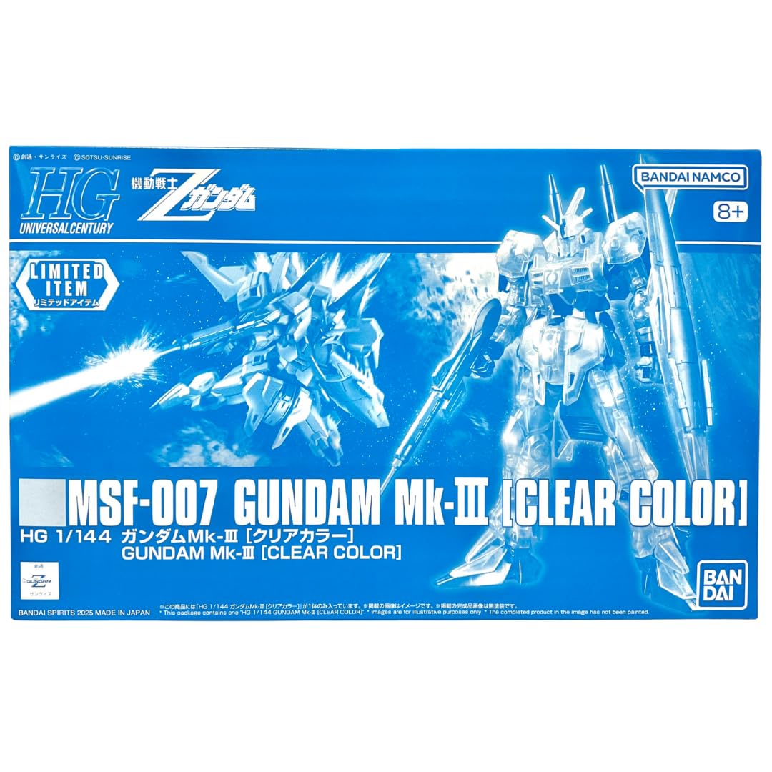 Bandai Spirits HG 1/144 Gundam Mk-III Clear Color Event Exclusive Model Kit