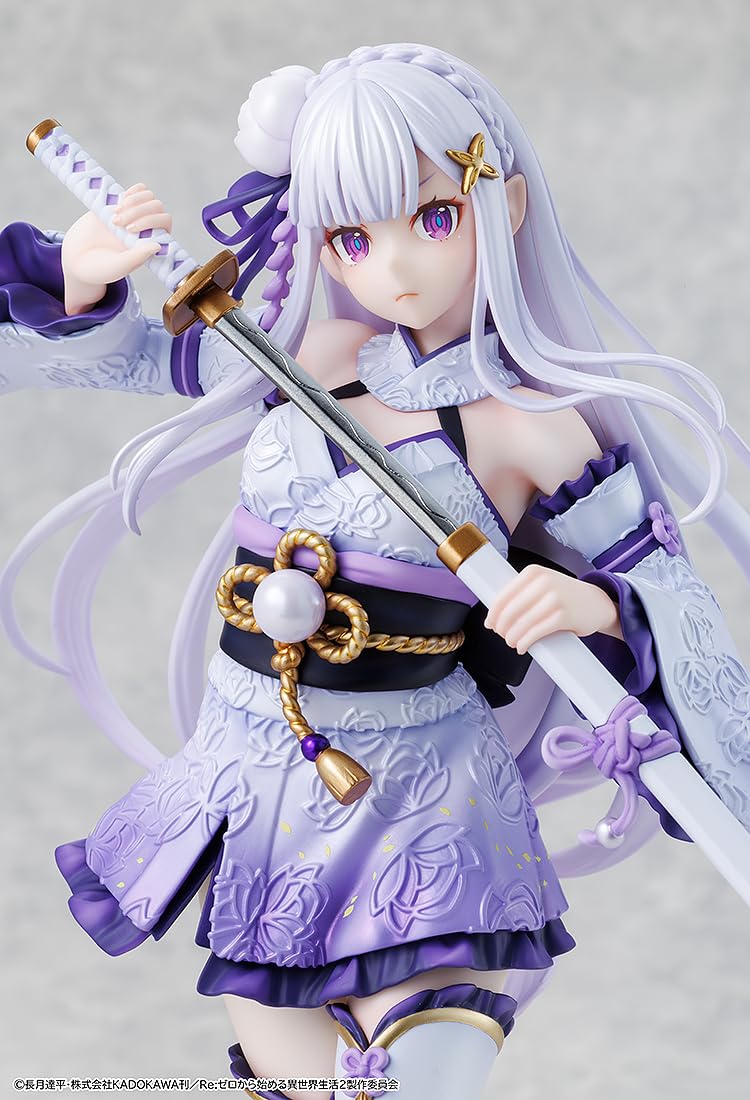 Kadokawa Kdcolle ReZero Emilia Battle Costume Ver 1/7 Scale Pre-Painted Figure