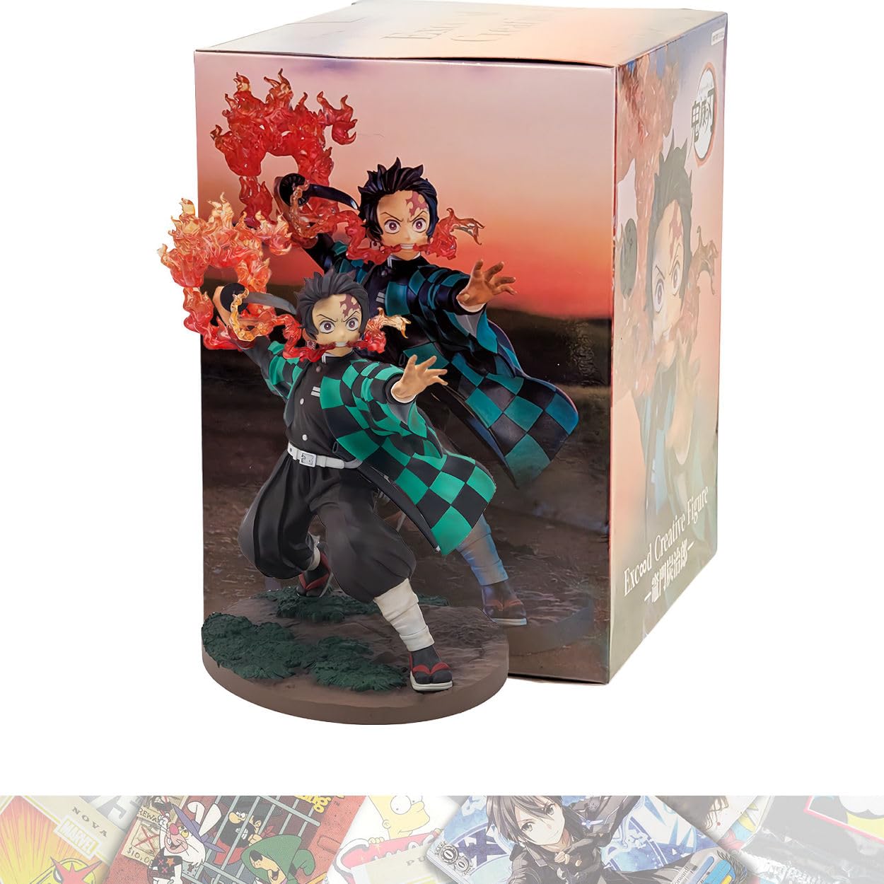 Furyu Kamado Tanjiru 16cm Exceed Statue Figure with ACG Trading Card