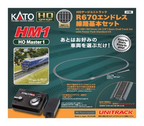 KATO HO Gauge Unitrack R670 Basic Endless Railway Model Set 3-105