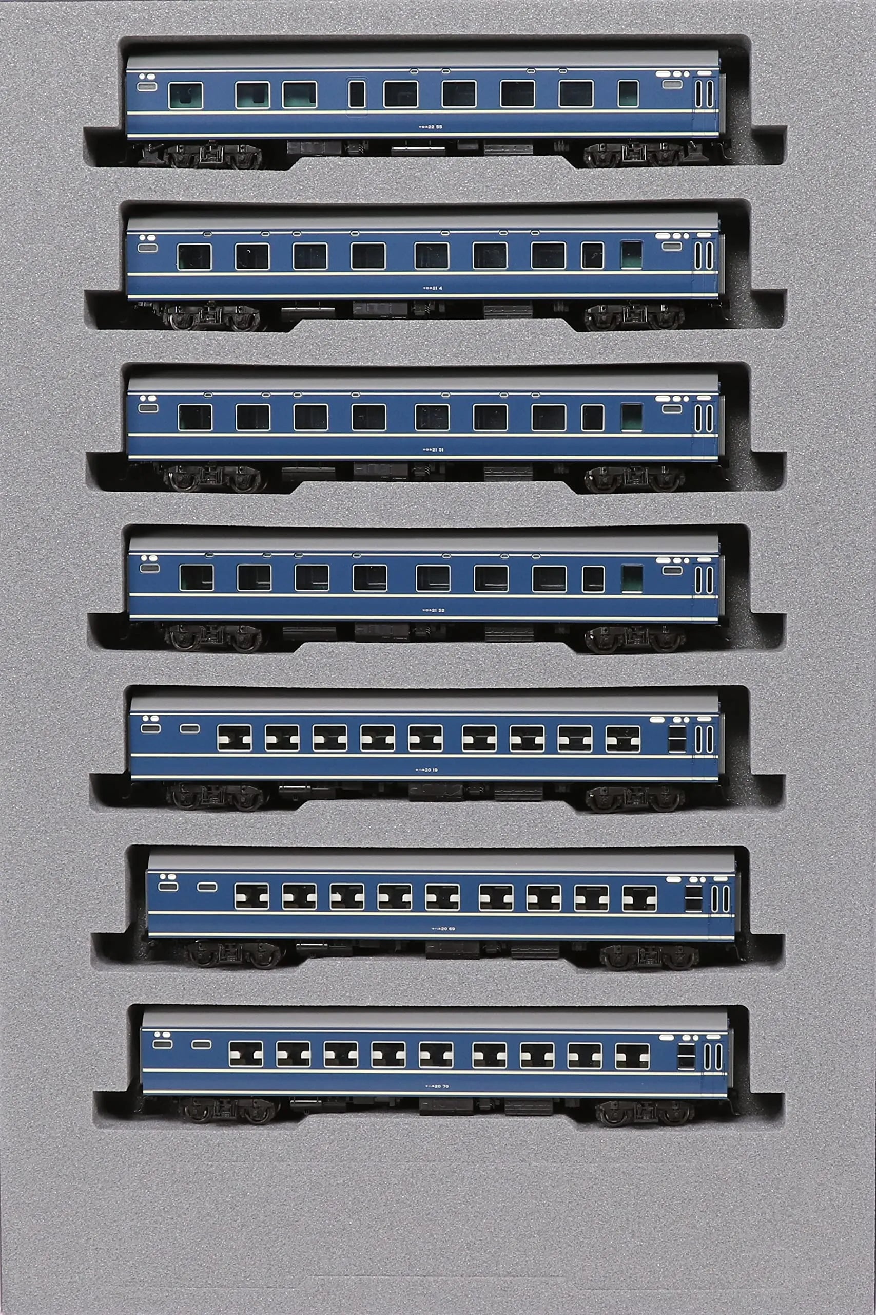 KATO 10-1726 Series 20 Sleeper Limited Express 'Asakaze' Initial Configuration 7 Cars Add-On Set N Scale- Japan Figure Store - #1 Bring To You The Best Japanese Goods