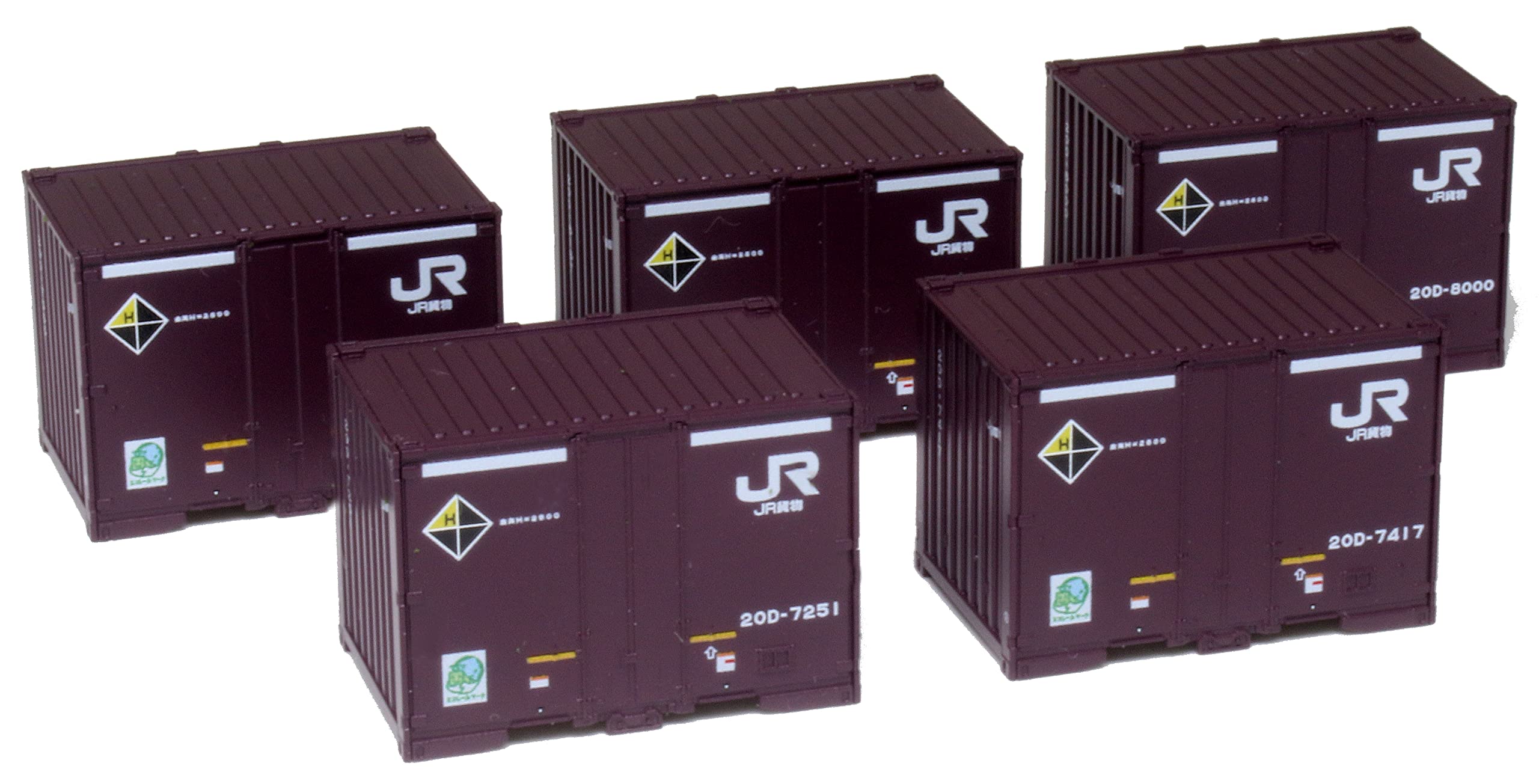 KATO N Gauge 20D Container Set Railway Model 5 Pieces 23-581 New Paint