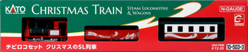 KATO N Gauge Christmas Chibi Loco Steam Model Railroad Set 10-503-3