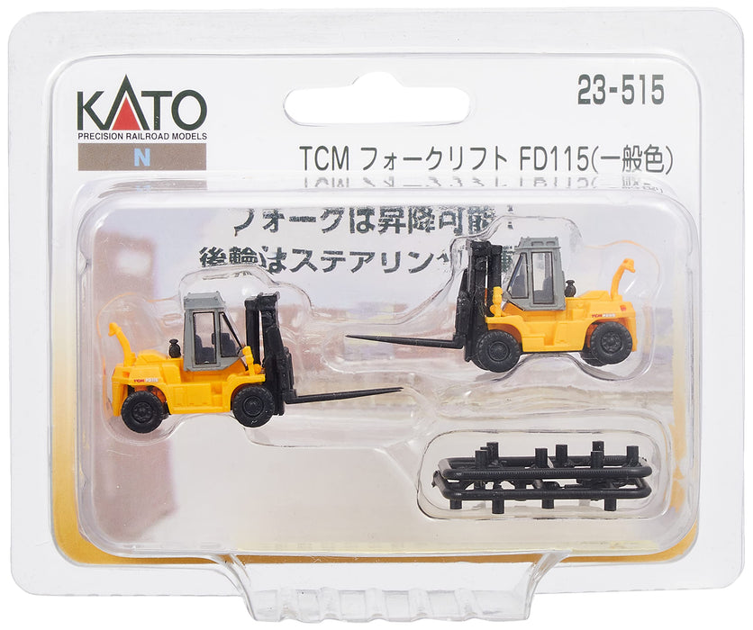 Kato N Gauge Tcm Forklift Fd115 Railway Model - 23-515 General Color- Japan Figure Store - #1 Bring To You The Best Japanese Goods