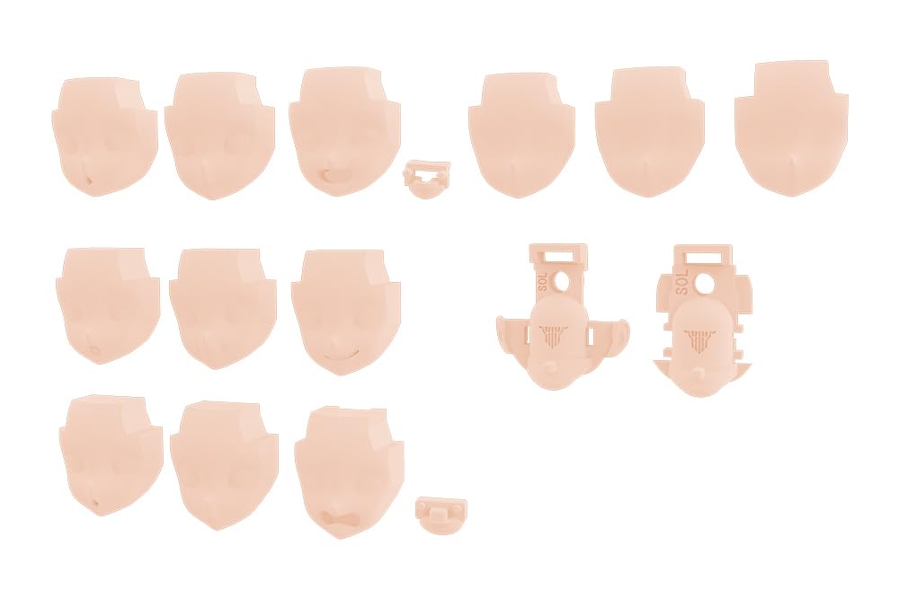 Kotobukiya Megami Device Face Set Sol Skin Color C 1/1 Scale Model 19mm- Japan Figure Store - #1 Bring To You The Best Japanese Goods