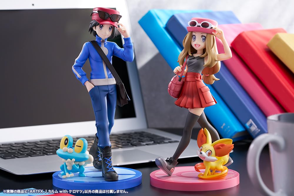 Kotobukiya Pokemon Series Artfx J Calum with Froakie 1/8 Scale PVC Figure