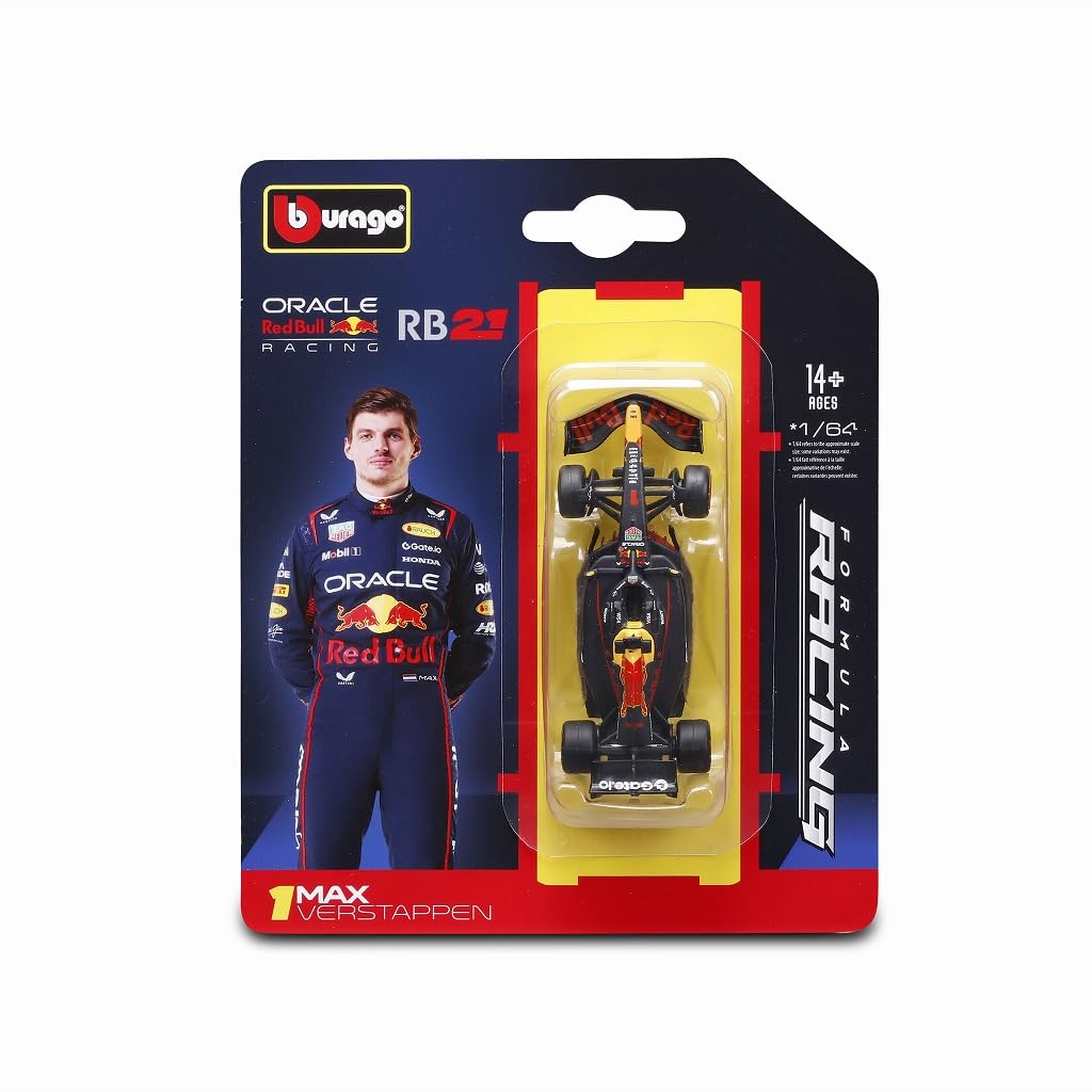 Kyosho Burago 1/64 Scale Red Bull Racing RB21 Model by M. Verstappen