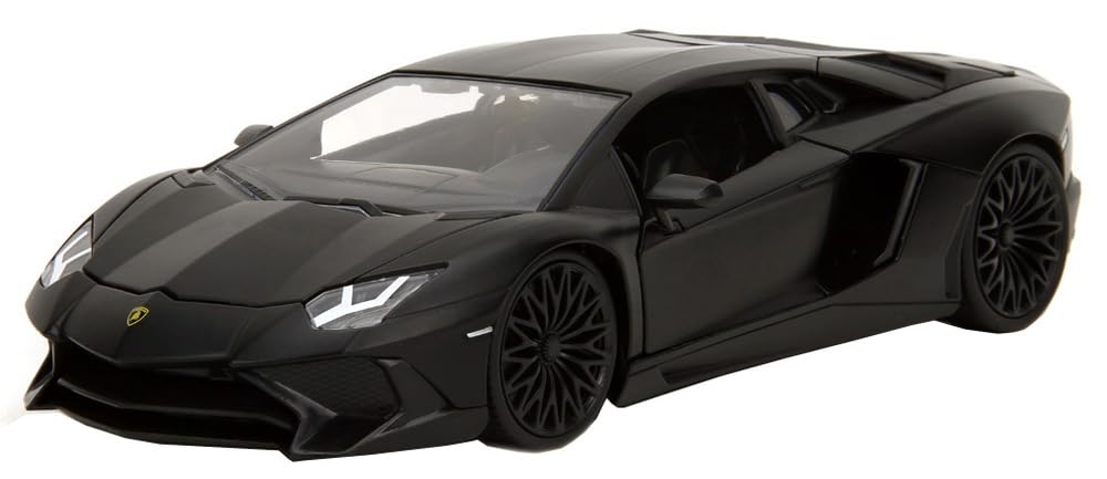 Modèle réduit Kyosho Lamborghini Aventador SV noir à l'échelle 1/24 - Série Fast &amp; Furious
