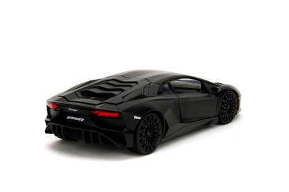 Kyosho 1/24 Scale Lamborghini Aventador SV Black Model - Fast & Furious Series