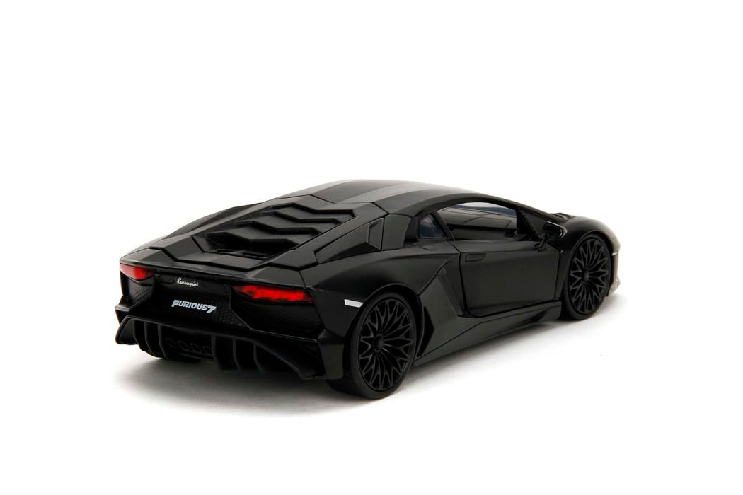 Modèle réduit Kyosho Lamborghini Aventador SV noir à l'échelle 1/24 - Série Fast &amp; Furious