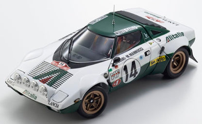 Kyosho 1/18 Scale Lancia Stratos HF Monte Carlo 1975 Winner Model KS08130E