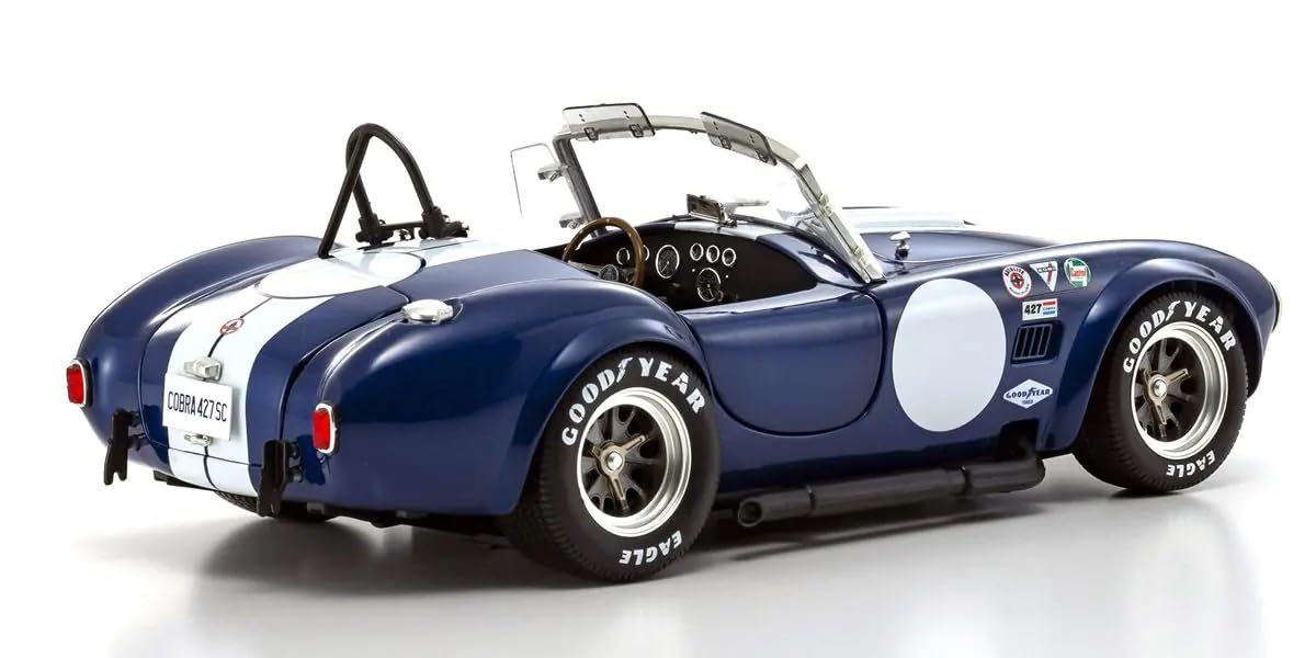 Kyosho 1/18 Scale Shelby Cobra 427SC Blue White Stripes Finished Model