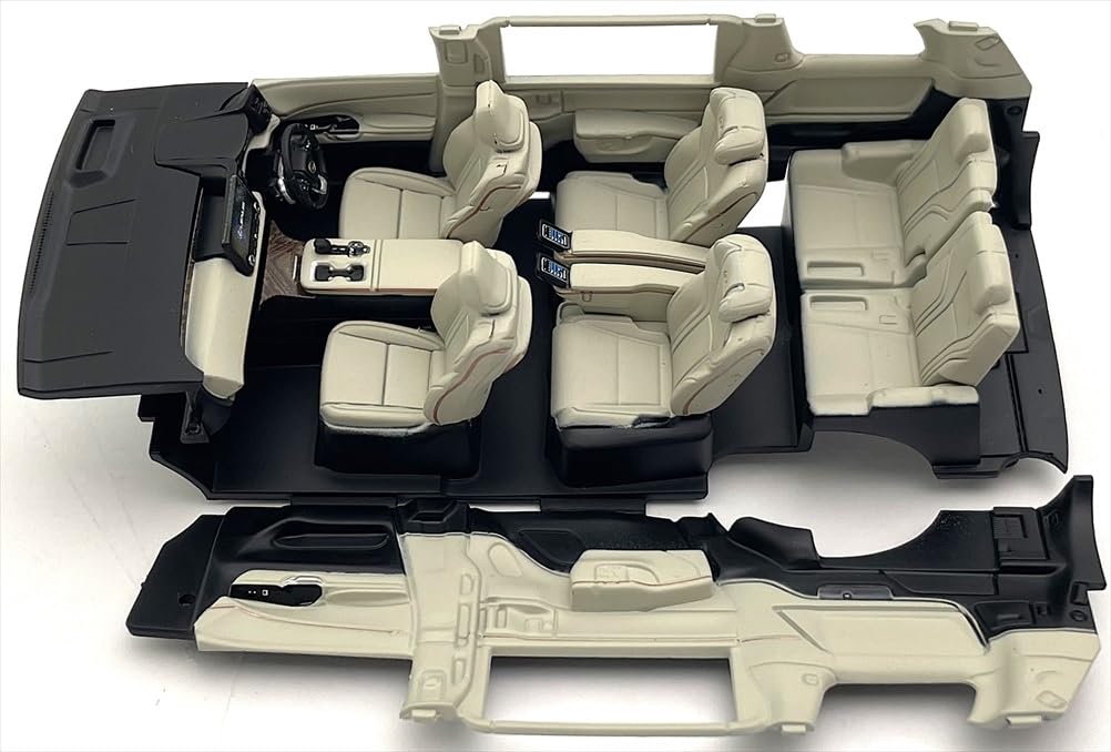 Kyosho Lexus LM 500H 1/43 Scale Model Sonic Agate Solis White 6-Seater