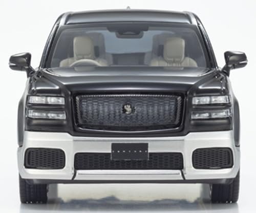 Modèle miniature Kyosho 1/43 Toyota Century Rinpo, noir argenté, intérieur fromage.