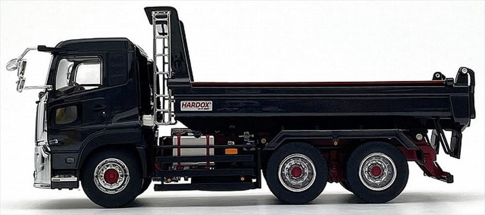 Modèle réduit Kyosho 1/43 camion-benne Quon Kyokuto, noir métallisé, modèle KS03940BK