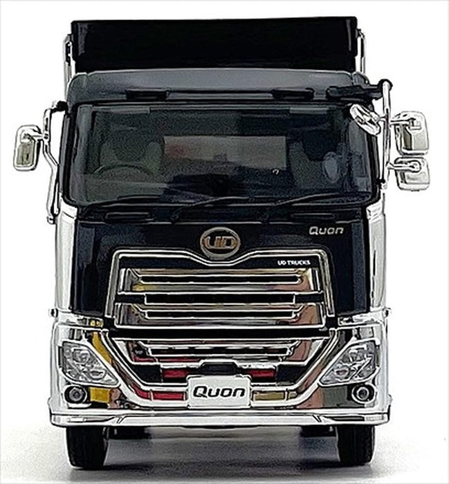 Modèle réduit Kyosho 1/43 camion-benne Quon Kyokuto, noir métallisé, modèle KS03940BK
