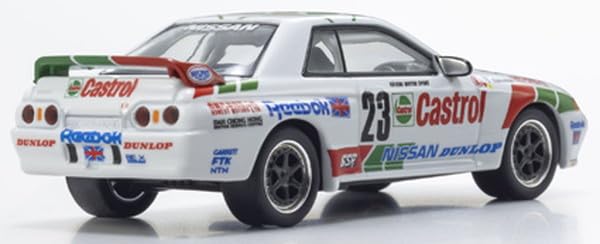 Voiture miniature Kyosho 1/64ème échelle Castrol Skyline GT-R R32 1990 avec éclairage LED