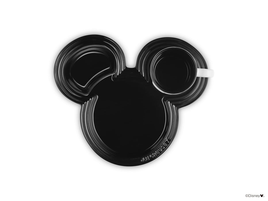 Le Creuset Disney Mickey Mouse Tableware Set Shiny Black Japanese Edition- Japan Figure Store - #1 Bring To You The Best Japanese Goods