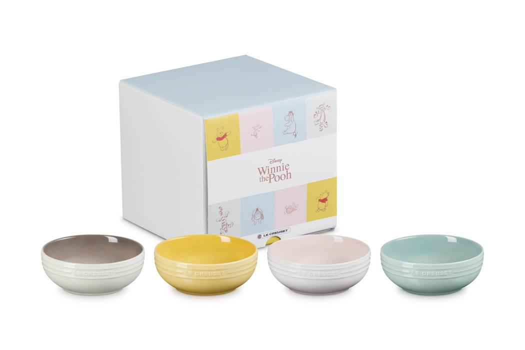 Le Creuset Disney Winnie The Pooh Dish Set 13cm Pack of 4 Official Japan- Japan Figure Store - #1 Bring To You The Best Japanese Goods