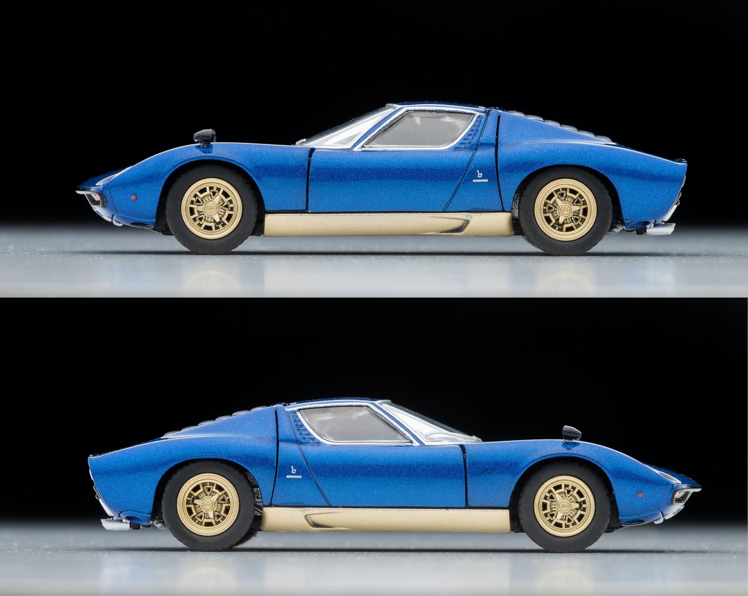 Tomytec Lv Lamborghini Miura SV Blue Metallic Diecast Model 336549