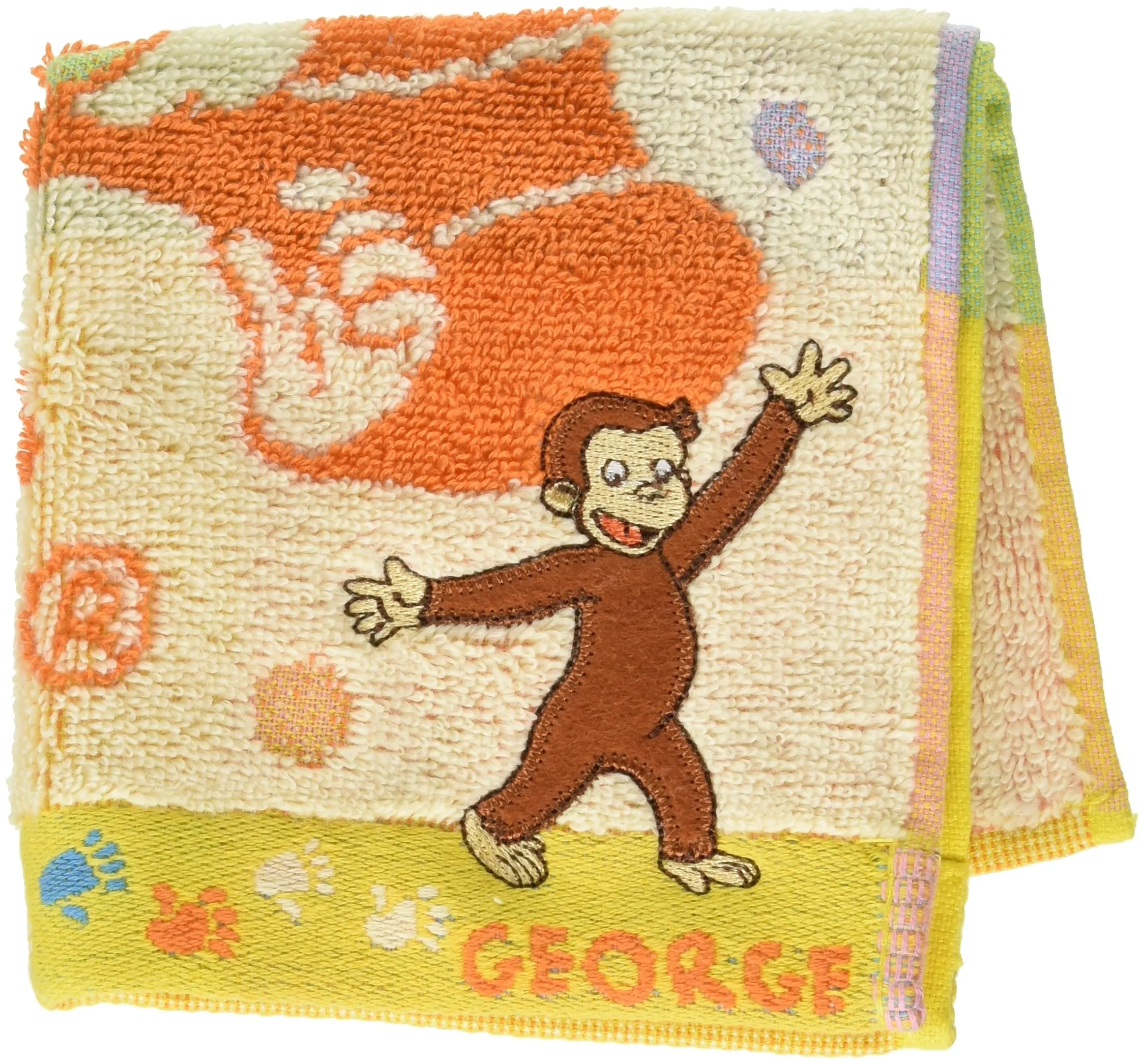 MARUSHIN Curious George Mini Towel Happy Active- Japan Figure Store - #1 Bring To You The Best Japanese Goods