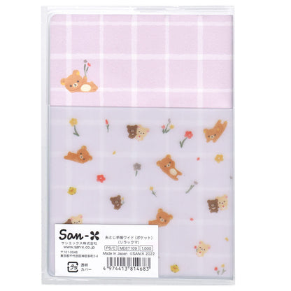 San-X Rilakkuma Pocket Schedule Collection Wide Notebook Thread-Bound Me67109- Japan Figure Store - #1 Bring To You The Best Japanese Goods
