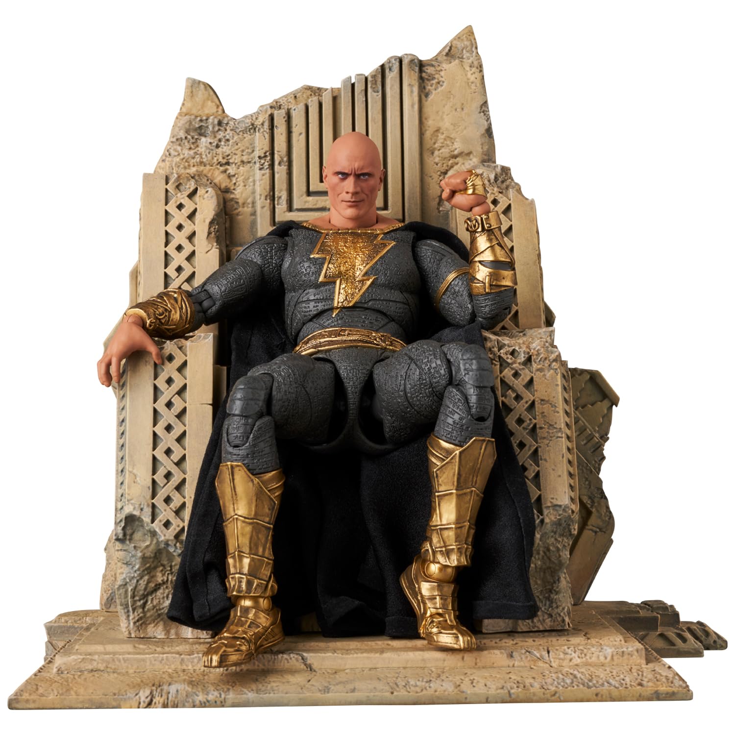 Medicom Toy Mafex No. 286 Black Adam Gold Suit Action Figure 165mm Tall