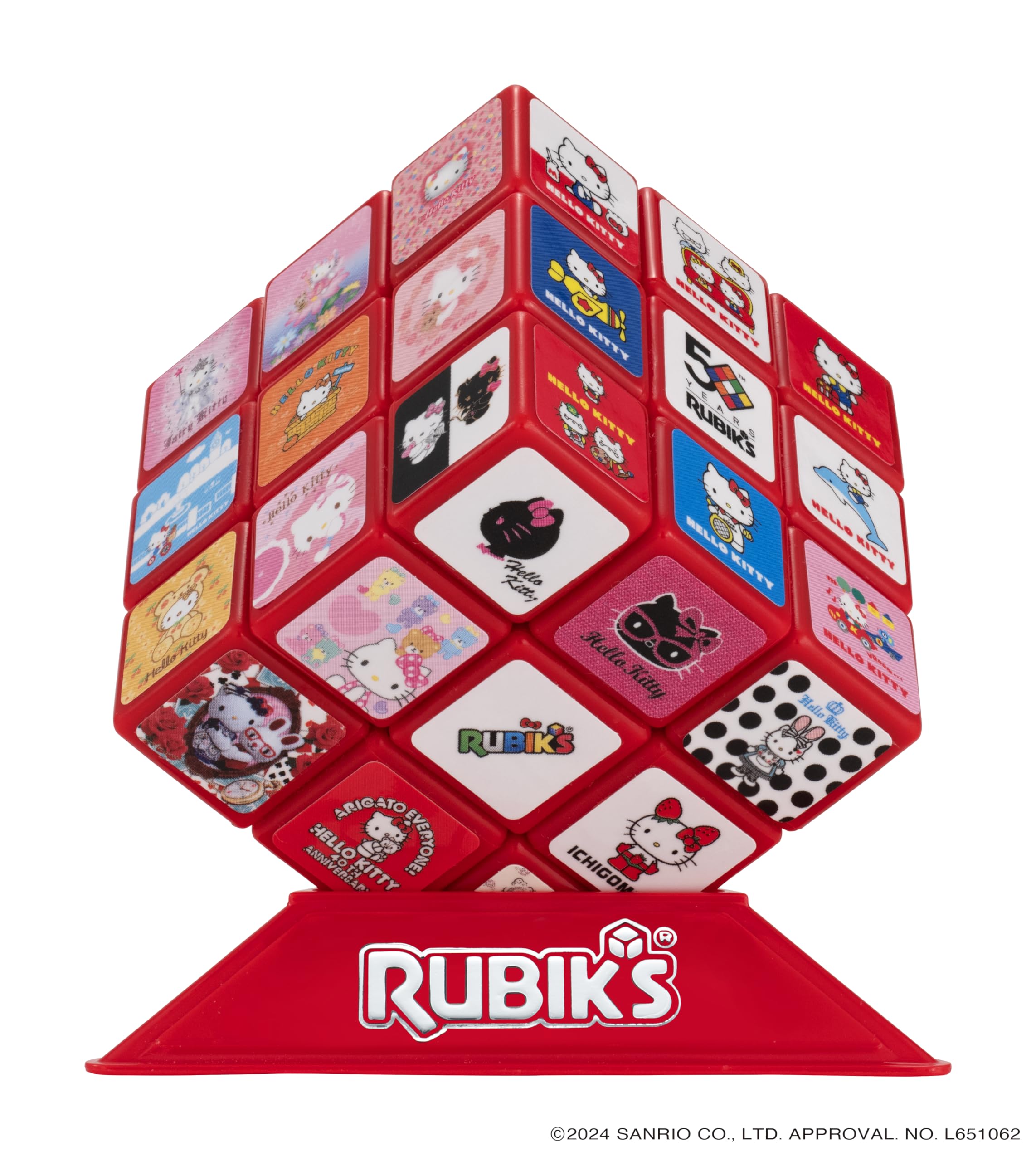 Megahouse Hello Kitty 50th Anniversary Rubiks Cube Japan Official Edition- Japan Figure Store - #1 Bring To You The Best Japanese Goods