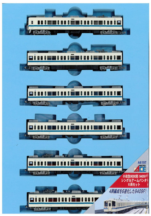 Micro Ace N Gauge Odakyu 9000 Series 6 Car Set A6197 Single Arm Pantograph- Japan Figure Store - #1 Bring To You The Best Japanese Goods