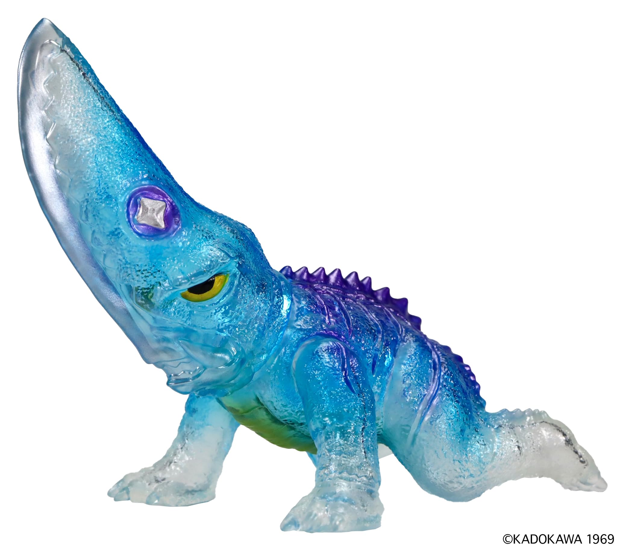 Ccp Middle Size Series Giant Evil Beast Guiron 1969 Clear Blue Vinyl Figure- Japan Figure Store - #1 Bring To You The Best Japanese Goods