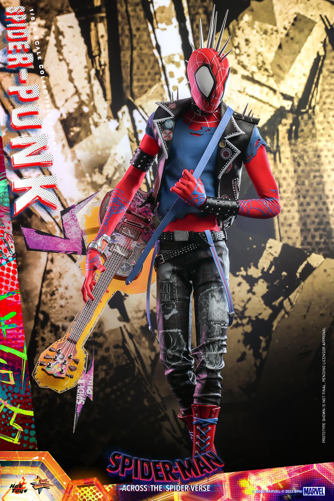 Hot Toys 1/6 Scale Spider-Man Spider-Punk Figure Across The Spider-Verse