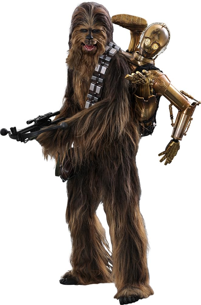 Hot Toys 1/6 Scale Star Wars Chewbacca and C-3PO Figure The Empire Strikes Back
