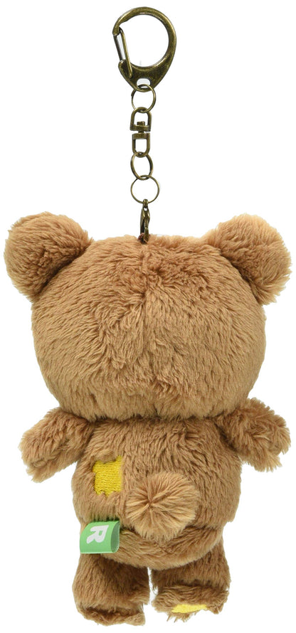 San-X Mx15601 Always Together Rilakkuma Chairoikoguma Plush Keychain- Japan Figure Store - #1 Bring To You The Best Japanese Goods