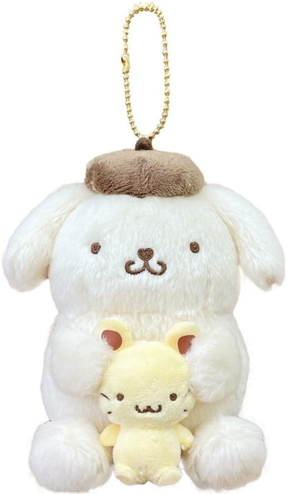 Sanrio Pair Mascot Pompompurin Soft Plush Figures by Nakajima Corporation- Japan Figure Store - #1 Bring To You The Best Japanese Goods