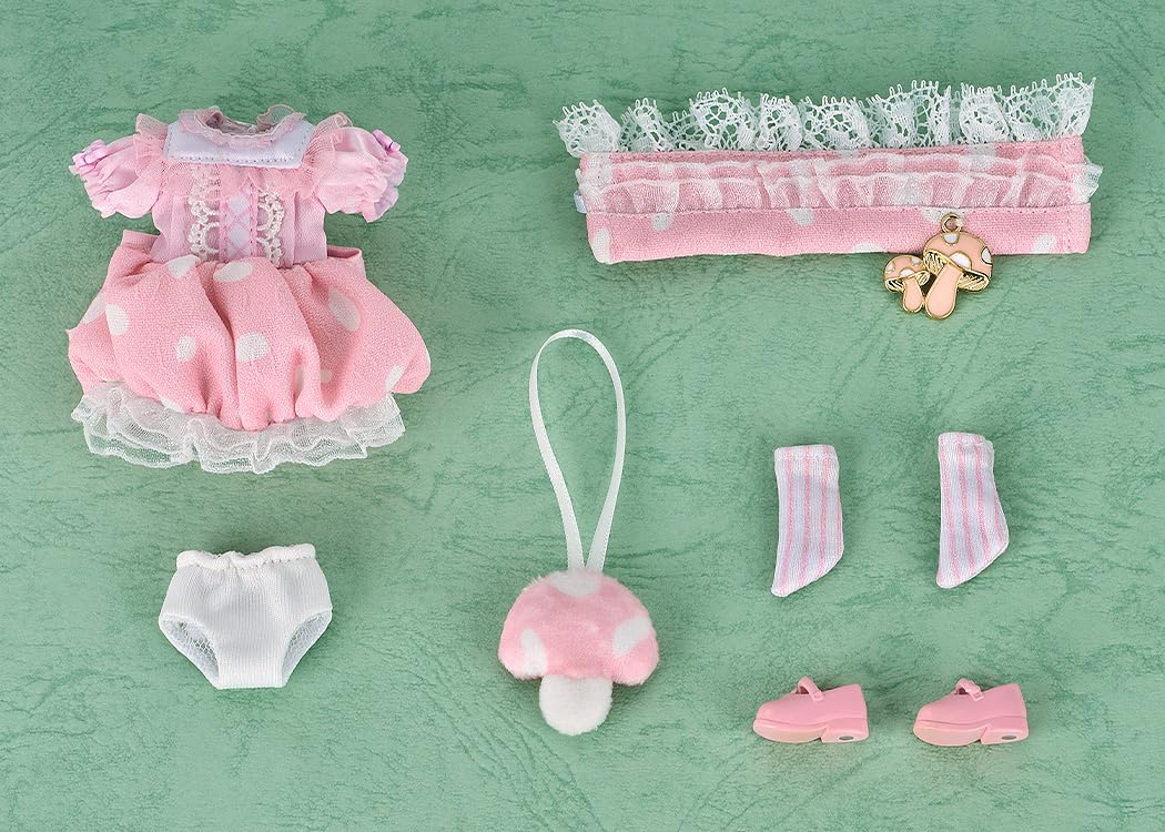 Good Smile Company Nendoroid Doll Outfit Set Mushroom Girl Pink Cloth Magnet Plastic