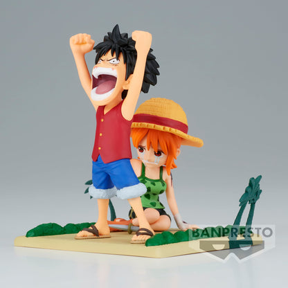 Banpresto One Piece Log Stories World Collectible Figure Luffy & Nami- Japan Figure Store - #1 Bring To You The Best Japanese Goods