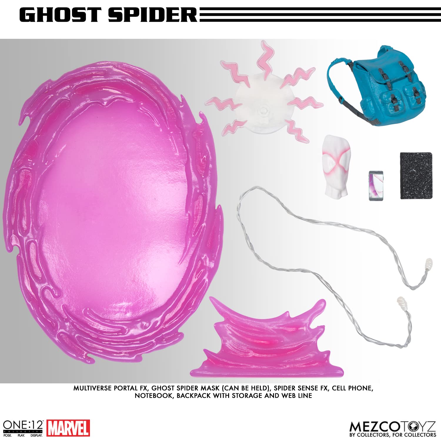 Mezco Toys One12 Collective Marvel Ghost Spider 1/12 Action Figure- Japan Figure Store - #1 Bring To You The Best Japanese Goods