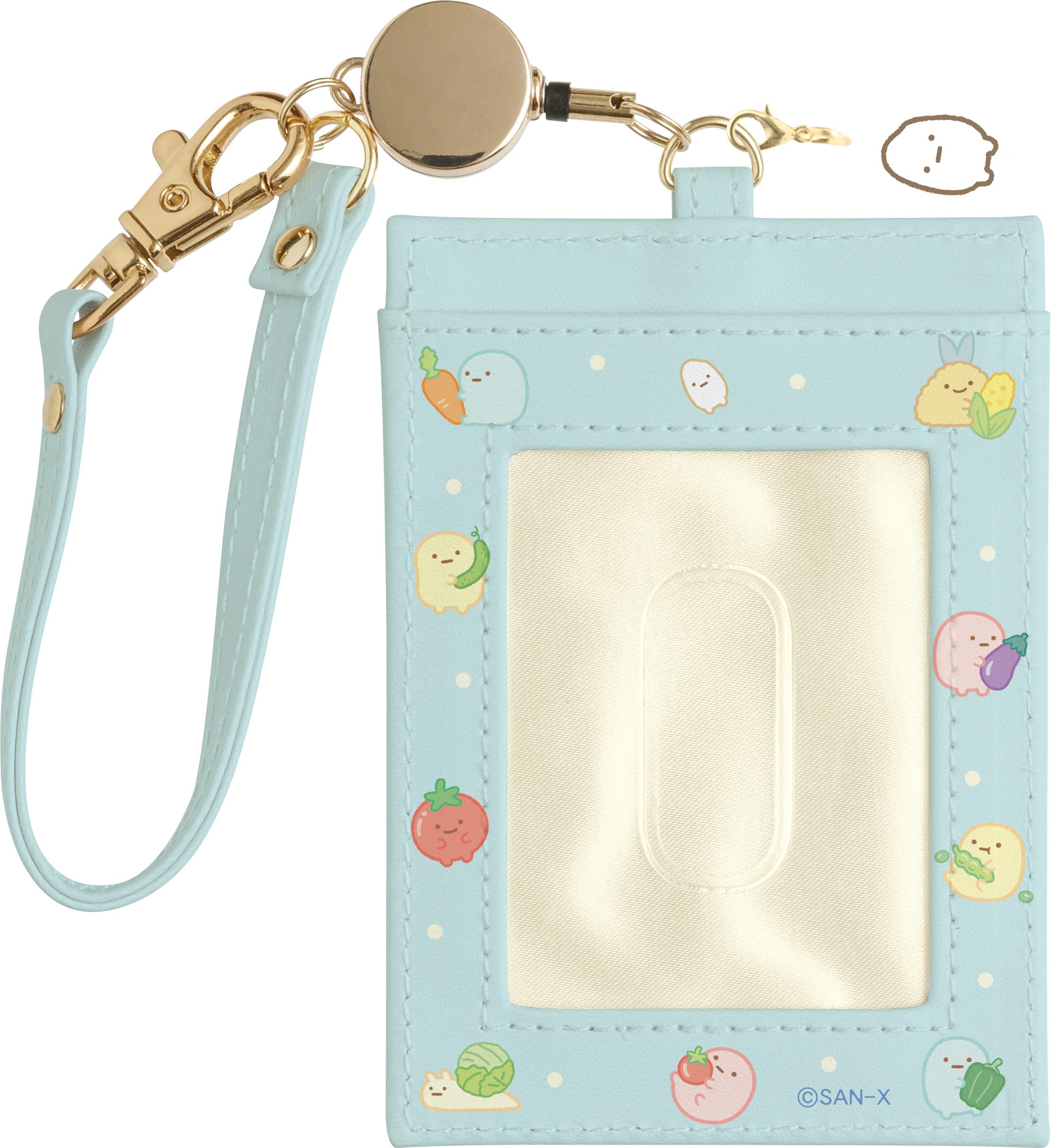 San-X Sumikko Gurashi Welcome Food Kingdom Pass Case With Reel- Japan Figure Store - #1 Bring To You The Best Japanese Goods