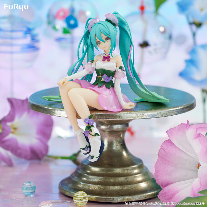 Furyu Piapro Hatsune Miku Flower Fairy Noodle Stopper Pink Figure Asagao- Japan Figure Store - #1 Bring To You The Best Japanese Goods