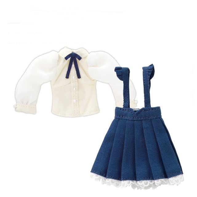Azone Picco Neemo Wear 1/12 Sheer Jumper Skirt Set Navy Ivory Doll Accessory- Japan Figure Store - #1 Bring To You The Best Japanese Goods