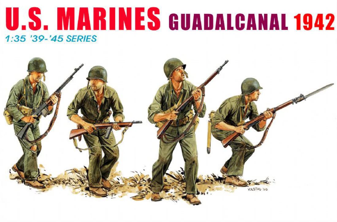Tamiya 1/35 WWII US Marines Guadalcanal 1942 Plastic Model Kit Dr6379- Japan Figure Store - #1 Bring To You The Best Japanese Goods