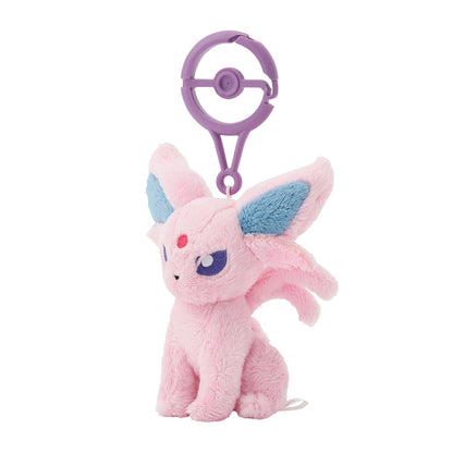 Pokemon Center Espeon Plush Mascot Keychain with Carabiner Japan Edition- Japan Figure Store - #1 Bring To You The Best Japanese Goods