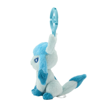 Pokemon Center Glaceon Plush Keychain with Carabiner - Japanese Exclusive- Japan Figure Store - #1 Bring To You The Best Japanese Goods