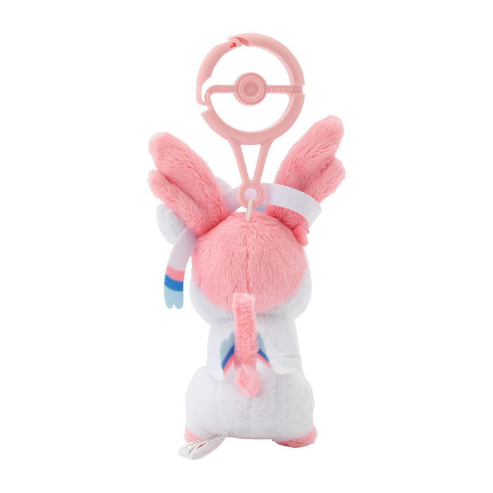 Pokemon Center Sylveon Plush Mascot Keychain with Carabiner Japan Edition- Japan Figure Store - #1 Bring To You The Best Japanese Goods