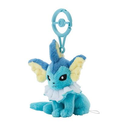 Pokemon Center Vaporeon Plush Mascot Keychain with Carabiner Japan Edition- Japan Figure Store - #1 Bring To You The Best Japanese Goods