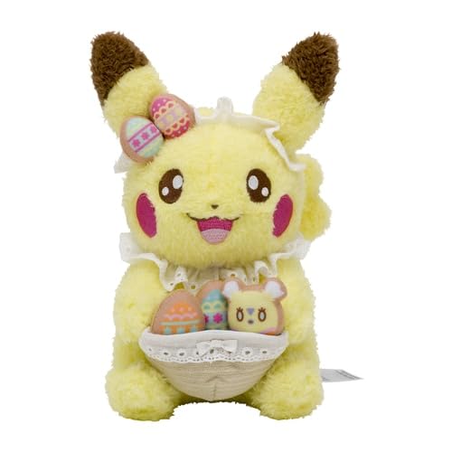 Pikachu en peluche Yum Yum Pâques du Pokemon Center - Peluche douce de 8 pouces à collectionner