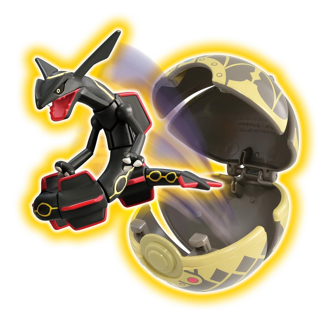 Takara Tomy Pokemon Moncolle Pokedelze Black Rayquaza Ancient Monster Ball Figure- Japan Figure Store - #1 Bring To You The Best Japanese Goods