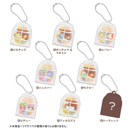 Takara Tomy Pokémon Moving Acrylic Charm Cozy Winter Collection Box