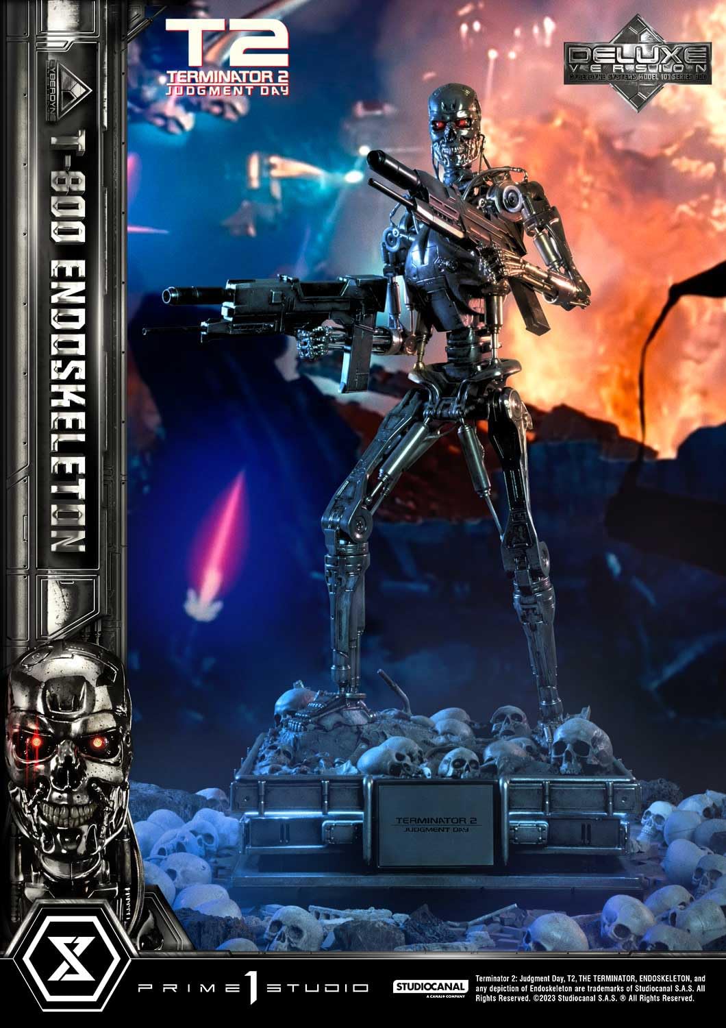 Prime 1 Studio T-800 Endoskeleton: Terminator 2 Museum Masterline Polystone 1/3