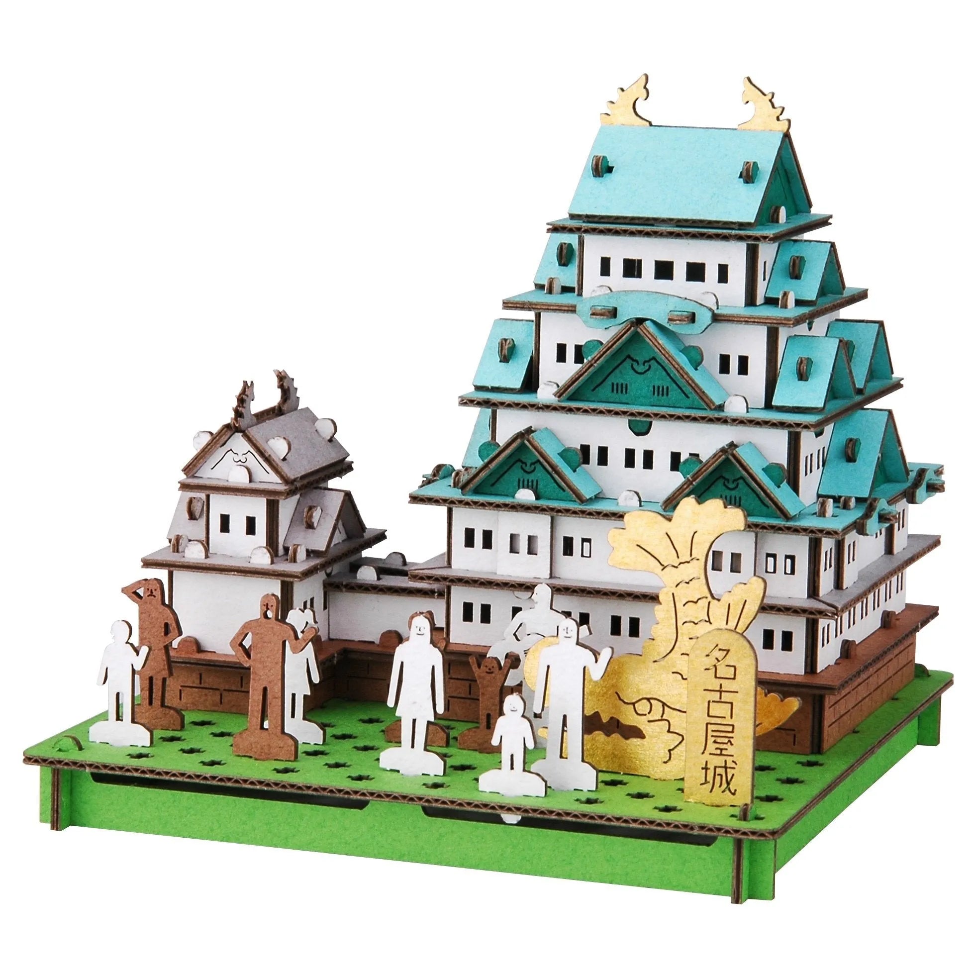HACOMO Pusupusu Paper Craft Nagoya Castle- Japan Figure Store - #1 Bring To You The Best Japanese Goods